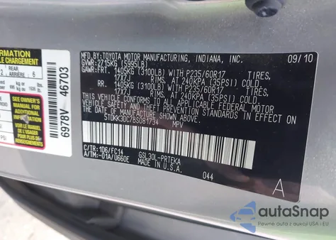 2011 Toyota Sienna Le V6 из США, поврежденный, VIN 5TDKK3DC7BS081734